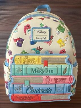 Disney Princesses Books Mini Loungefly Backpack